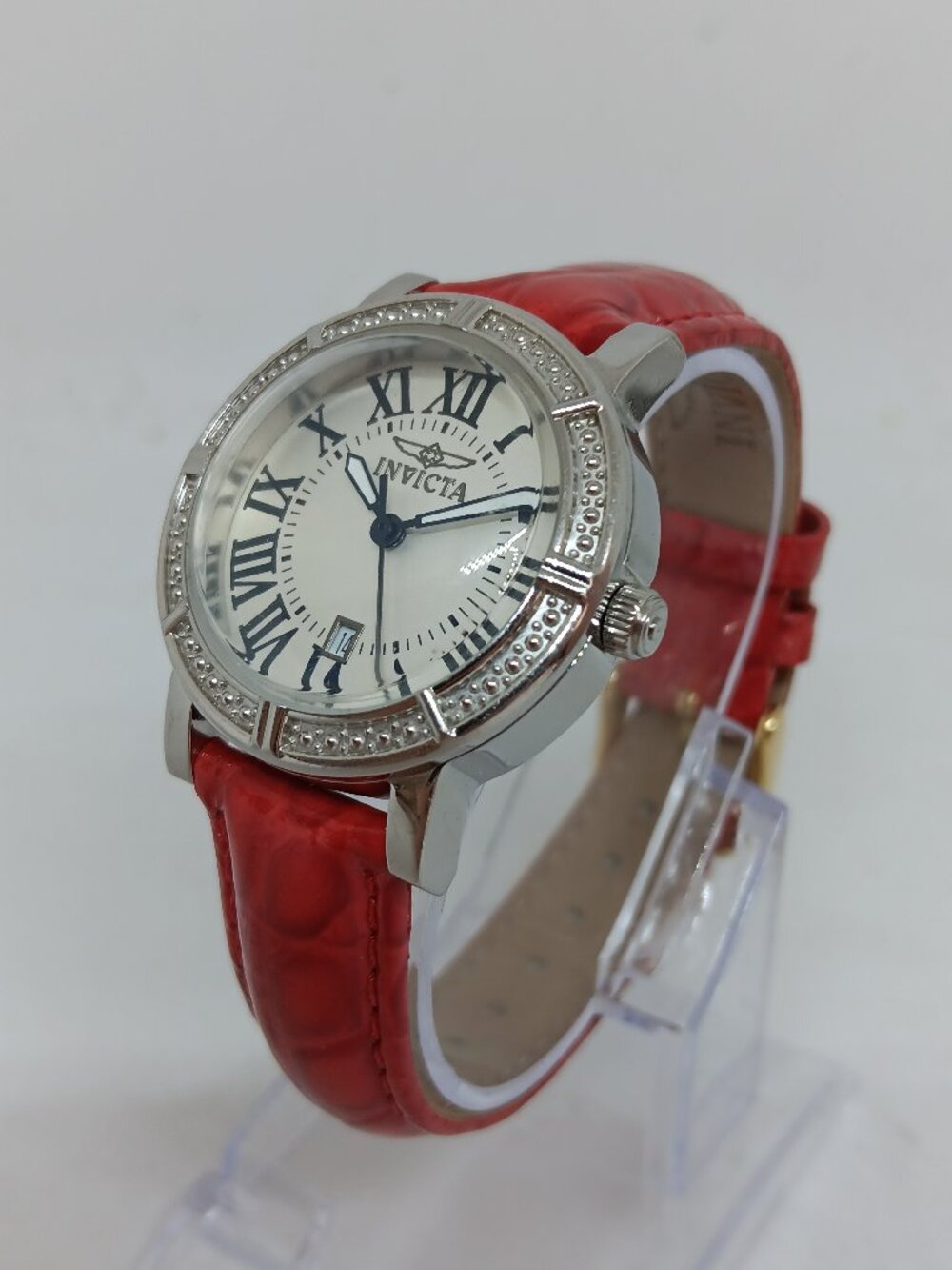 Invicta Wildflower 13967 Women's 33mm S/Steel Swiss Quartz Date Watch NEW BATT
